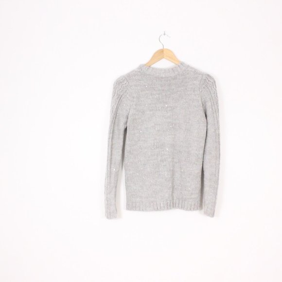 *Joe Fresh Grey Knitted Crew Neck Sweater - Picture 7 of 7